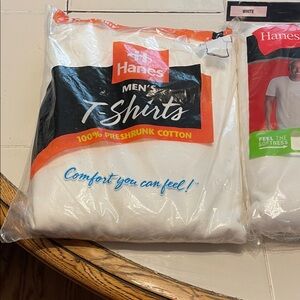 Hanes Men's Classic White T-Shirts